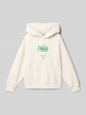 Bluza z kapturem w kroju regular fit z Mieszanka bawełny Model 'PEANUTS' Only & Sons
