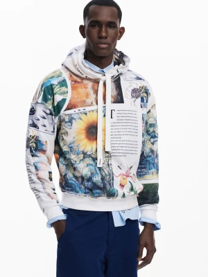 Bluza z kapturem w słoneczniki Desigual