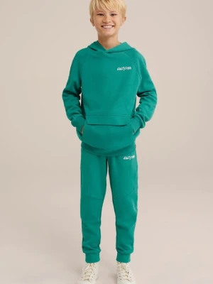 Bluza z kapturem WE Fashion zielony