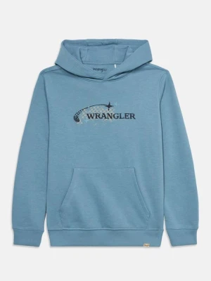 Bluza z kapturem Wrangler niebieski