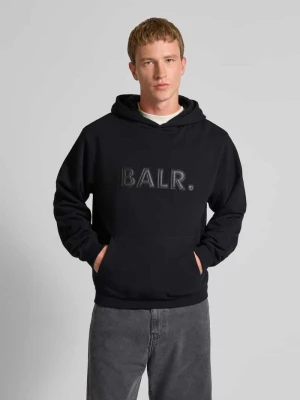 Bluza z kapturem, wyhaftowanym logo i kieszenią kangurką Balr.