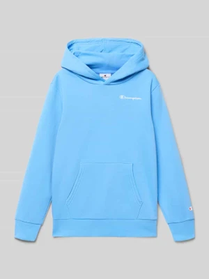 Bluza z kapturem, wyhaftowanym logo i kieszenią kangurką Champion