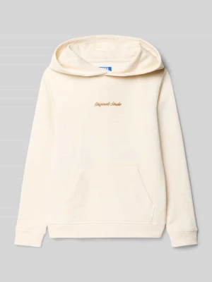 Bluza z kapturem, wyhaftowanym logo i kieszenią kangurką jack & jones