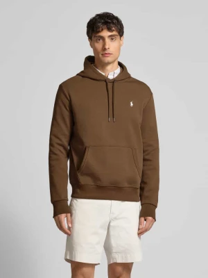 Bluza z kapturem, wyhaftowanym logo i kieszenią kangurką Polo Ralph Lauren