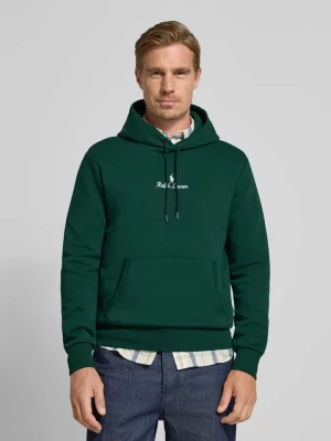 Bluza z kapturem, wyhaftowanym logo i kieszenią kangurką Polo Ralph Lauren