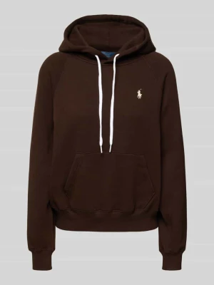 Bluza z kapturem, wyhaftowanym logo i kieszenią kangurką Polo Ralph Lauren