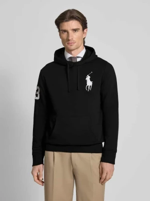 Bluza z kapturem, wyhaftowanym logo i kieszenią kangurką Polo Ralph Lauren