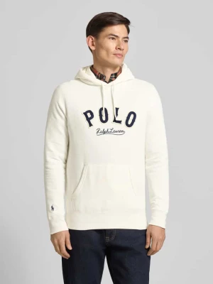 Bluza z kapturem, wyhaftowanym logo i kieszenią kangurką Polo Ralph Lauren