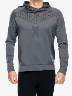 Bluza z kapturem X-Bionic X-Ential Hoody LS - rhino grey