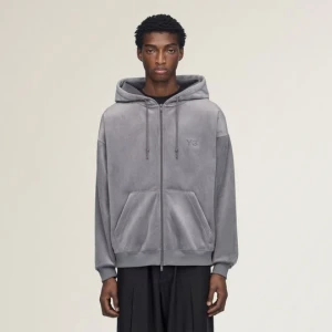BLUZA Z KAPTUREM Y-3 VELVET CORDUROY ZIP Adidas Grey Five