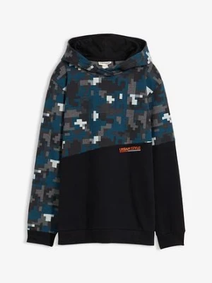 Bluza z kapturem z bawełny organicznej bonprix