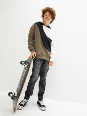 Bluza z kapturem z czystej bawełny bonprix