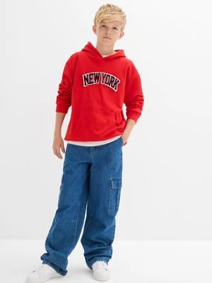 Bluza z kapturem z czystej bawełny bonprix