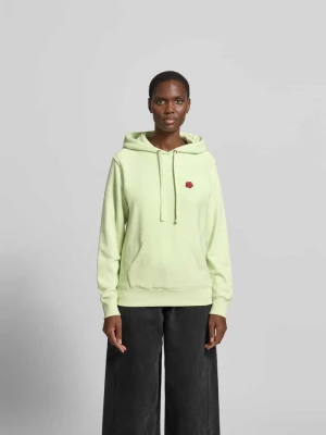 Bluza z kapturem z czystej bawełny Kenzo Jasnozielony