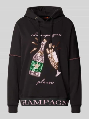 Bluza z kapturem z czystej bawełny Miss Goodlife Czarny