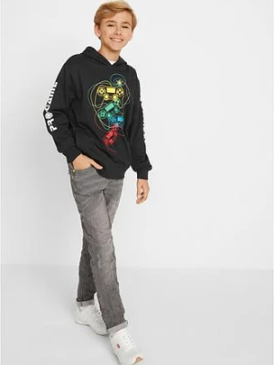 Bluza z kapturem z czystej bawełny organicznej bonprix