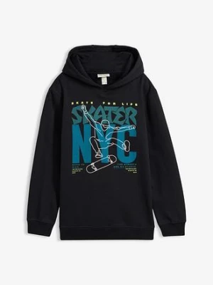 Bluza z kapturem z czystej bawełny organicznej bonprix
