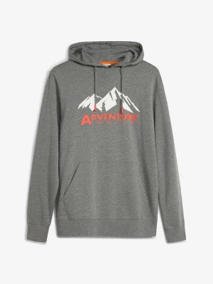 Bluza z kapturem z czystej bawełny organicznej BonPrix szary