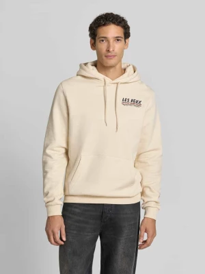 Bluza z kapturem z czystej bawełny z nadrukiem z logo model 'Record' Les Deux Écru