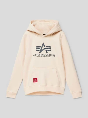 Bluza z kapturem z detalami z logo model ‘Basic’ alpha industries