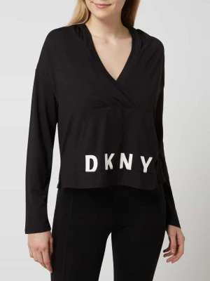 Bluza z kapturem z dodatkiem streczu DKNY