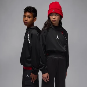Bluza z kapturem z dzianiny dla dużych dzieci Ease Jordan Therma-FIT - Czerń