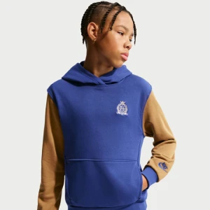 Bluza z kapturem z dzianiny dresowej dla dużych dzieci Nike Club - Niebieski