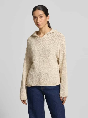 Bluza z kapturem z dzianiny o pudełkowym kroju z mieszanki bawełny Marc O'Polo