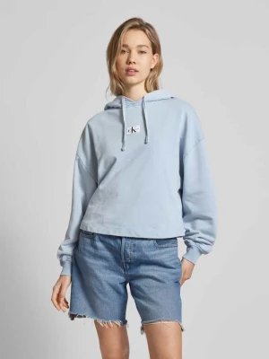 Bluza z kapturem z efektem znoszenia Calvin Klein Jeans