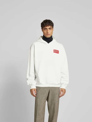 Bluza z kapturem z kapturem Diesel Złamany biały