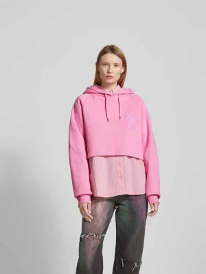 Bluza z kapturem z kapturem Oh April Mocnoróżowy