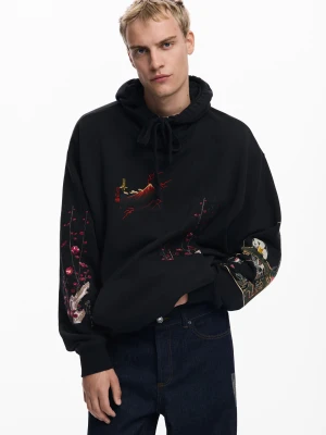 Bluza z kapturem z krajobrazem Desigual