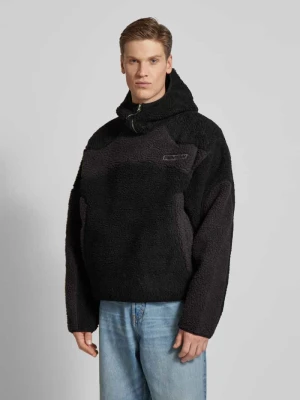 Bluza z kapturem z krótkim zamkiem błyskawicznym REVIEW