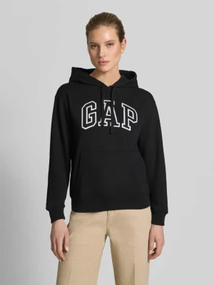 Bluza z kapturem z logo i kieszenią kangurką GAP