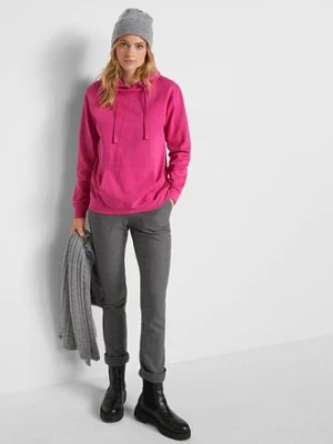 Bluza z kapturem, z miękkiego materiału frotte bonprix