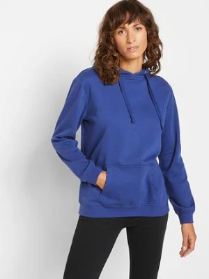Bluza z kapturem, z miękkiego materiału frotte bonprix