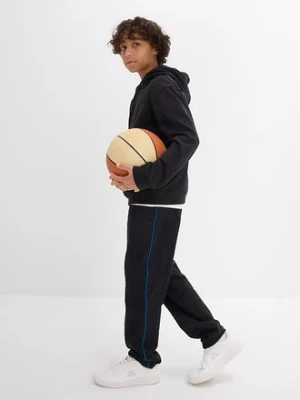 Bluza z kapturem z miękkiej mieszanki bawełny bonprix