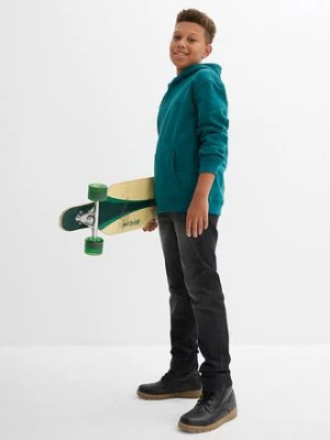 Bluza z kapturem, z miękkiego materiału z bawełną bonprix