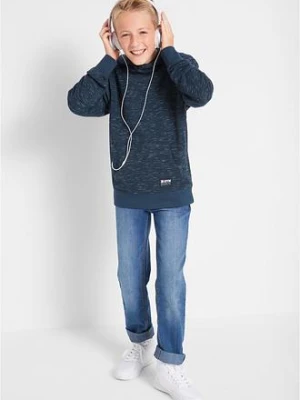 Bluza z kapturem z miękkiej mieszanki bawełny bonprix