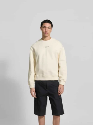 Bluza z kapturem z mieszanki bawełny Maison Kitsuné Beżowy
