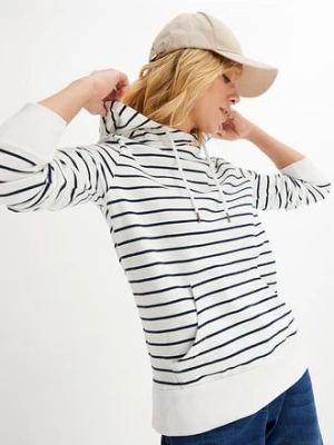Bluza z kapturem z mieszanki bawełny bonprix