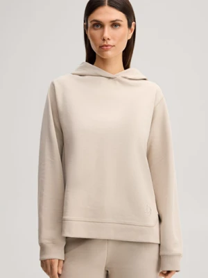 Bluza z kapturem z mieszanki bawełny w kolorze greige JOOP!