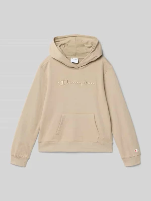 Bluza z kapturem z mieszanki bawełny z wyhaftowanym logo Champion