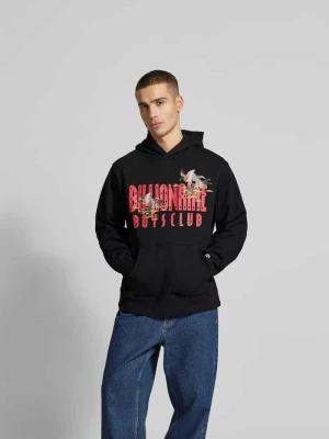 bluza z kapturem z nadrukiem z logo Billionaire Boys Club Czarny