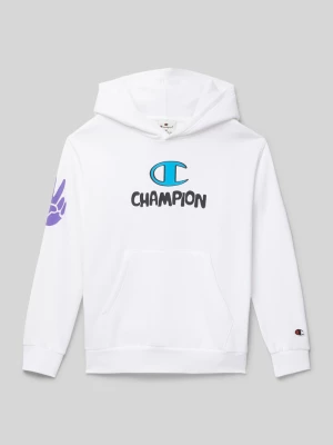 Bluza z kapturem z nadrukiem z logo Champion