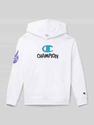 Bluza z kapturem z nadrukiem z logo Champion