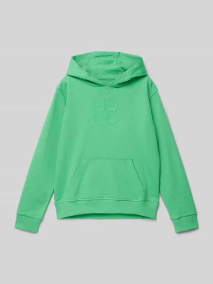 Bluza z kapturem z nadrukiem z logo HUGO