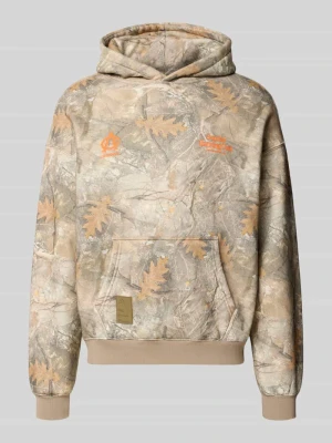 Bluza z kapturem z nadrukiem z logo i nadrukiem z motywem Another Cotton Lab Beżowy