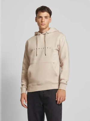 Bluza z kapturem z nadrukiem z logo jack & jones