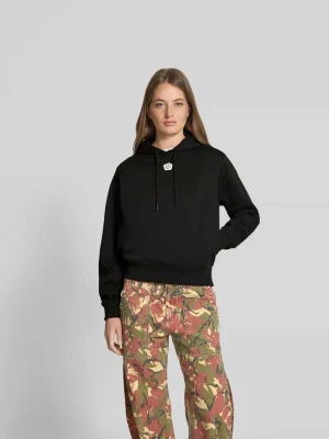 Bluza z kapturem z nadrukiem z logo Kenzo Czarny